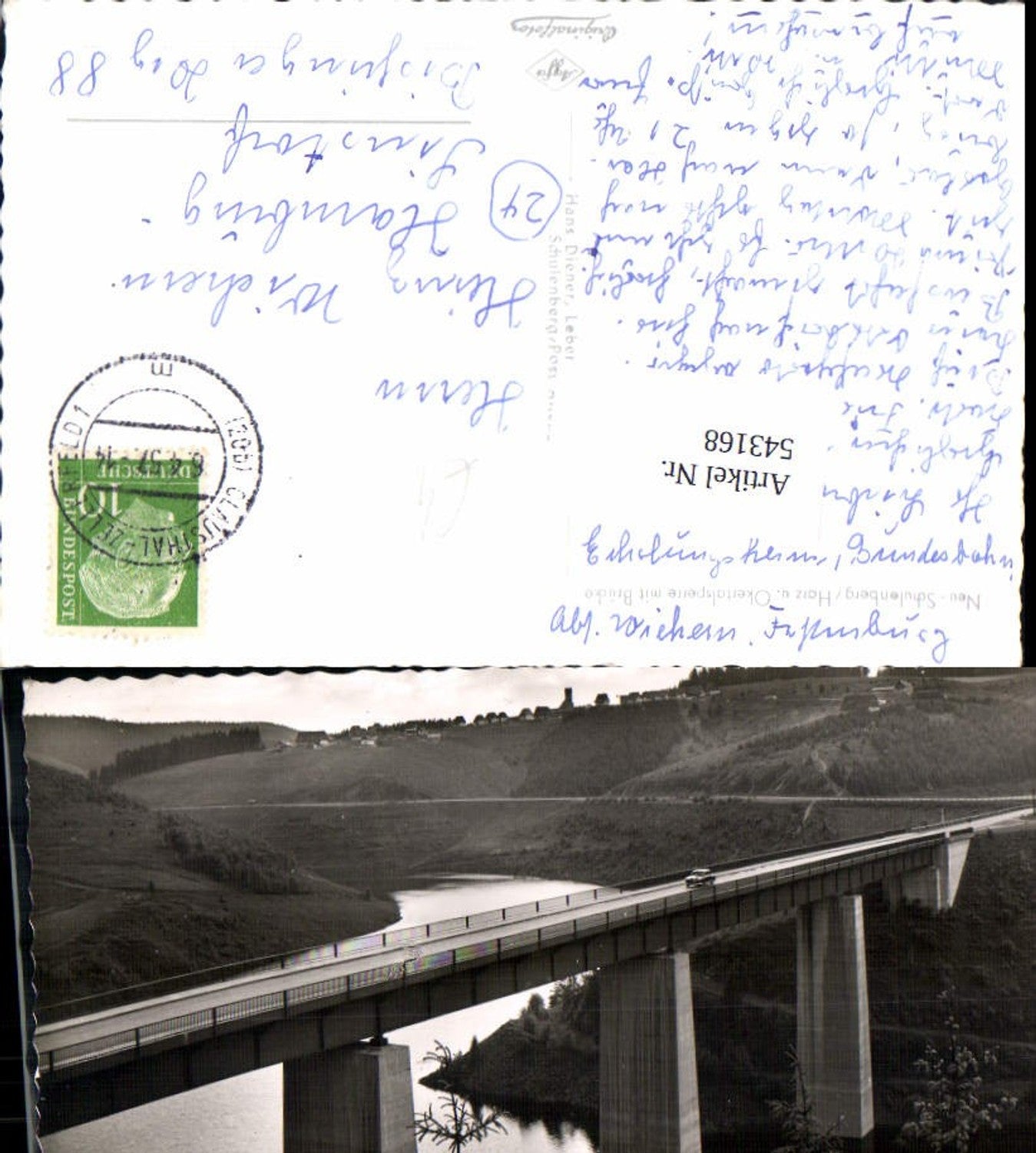 543168,Neu Schulenberg im Harz Okertalsperre Brücke Clausthal Zellerfeld LK Goslar