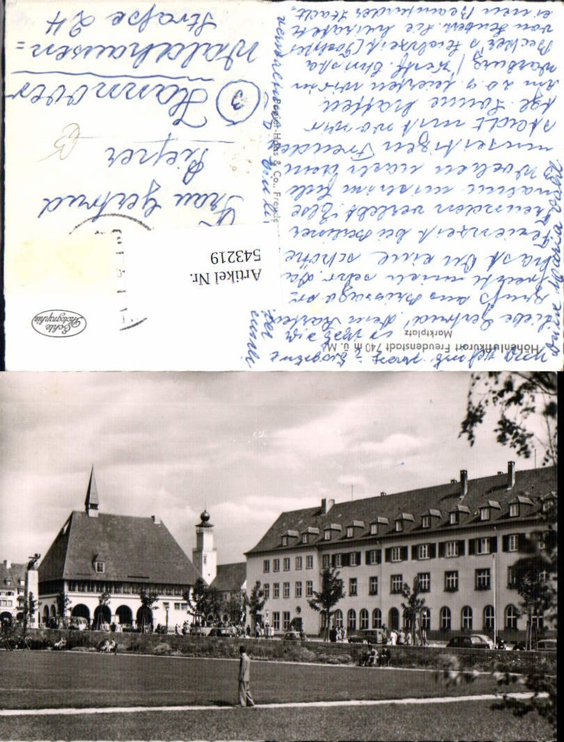 543219,Freudenstadt im Schwarzwald Marktplatz