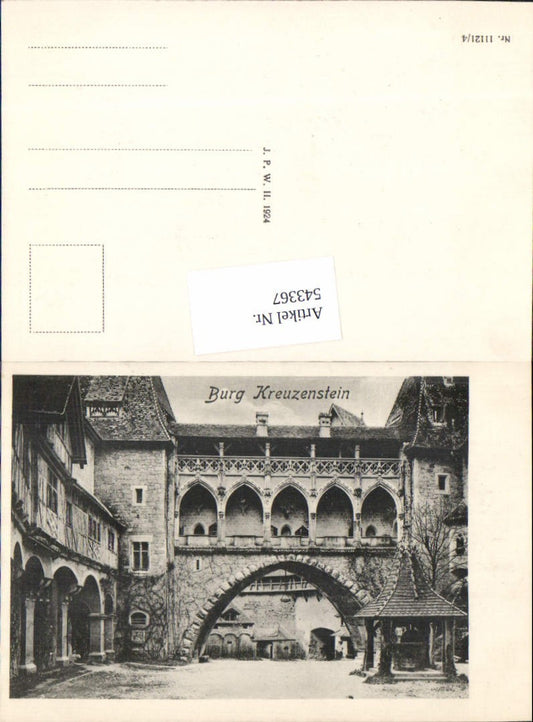543367,W.J. Burger Burg Kreuzenstein b. Leobendorf Korneuburg