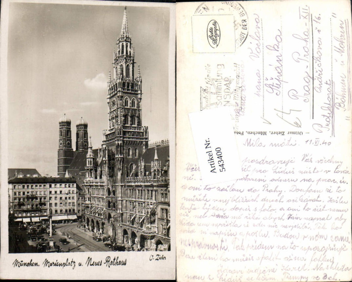 543400,München Marienplatz Rathaus pub Zieher M 983