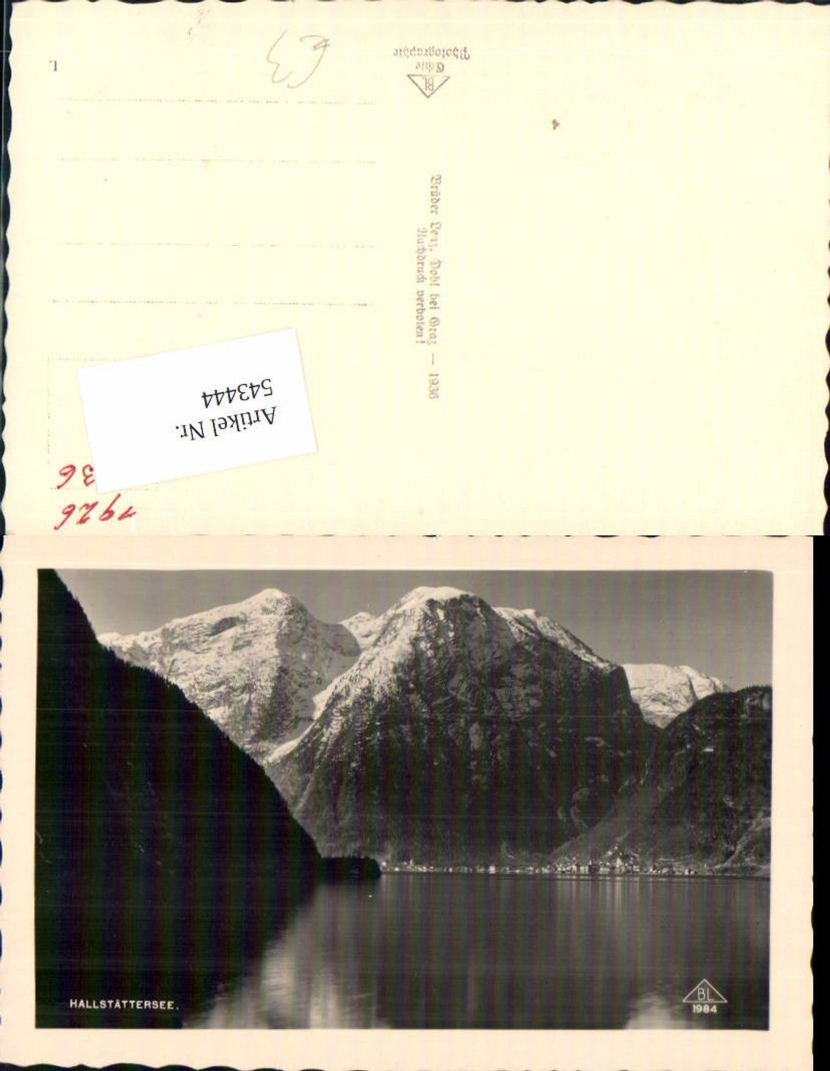 543444,tolle Foto-AK Hallstatt Hallstättersee