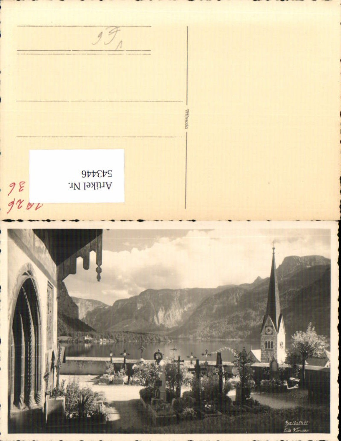 543446,tolle Foto-AK Hallstatt Friedhof Gräber pub Photo Kinder