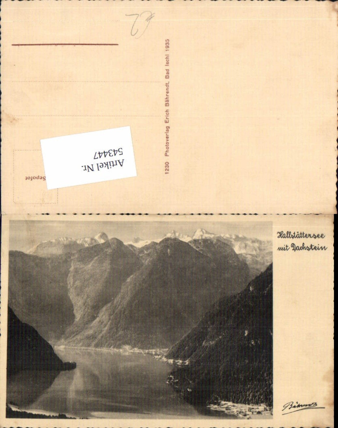 543447,tolle Foto-AK Hallstatt Hallstättersee
