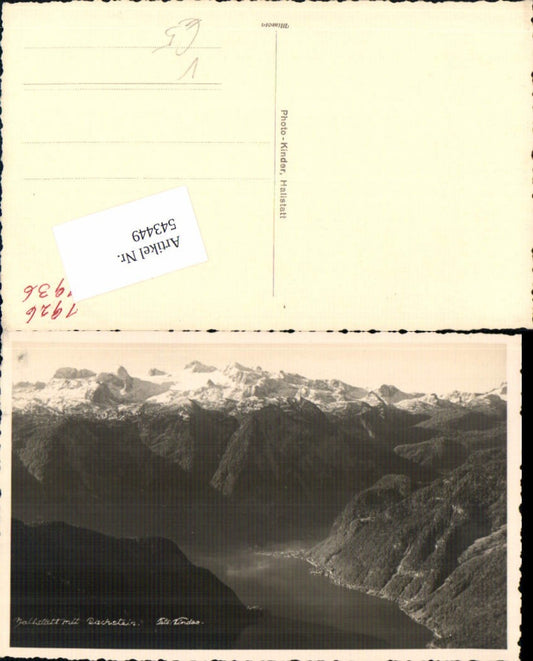 543449,tolle Foto-AK Hallstatt mit Dachstein pub Photo Kinder