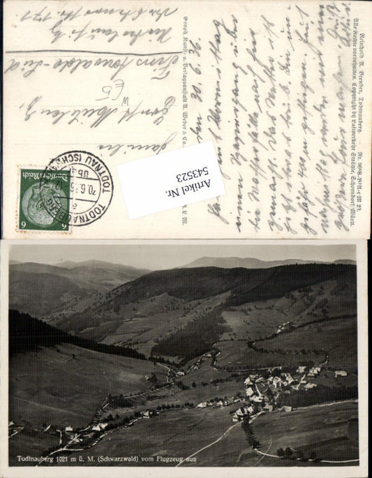 543523, great aerial photograph of Todtnauberg in the Black Forest, Todtnau, Lörrach district