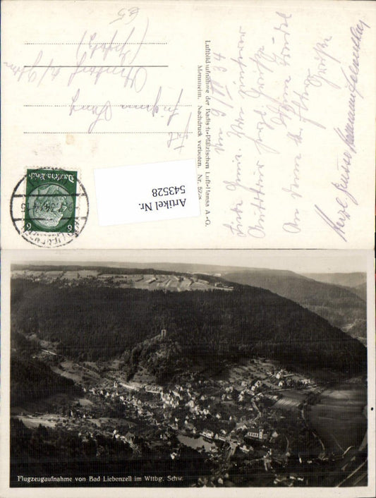 543528, great aerial photo of Bad Liebenzell, Black Forest, Calw district