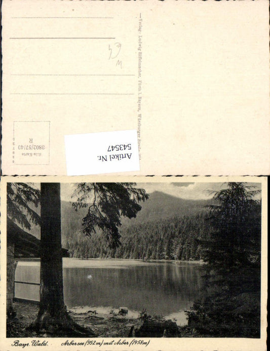 543547,Bayerischer Wald Arbersee Arber b. Lam LK Cham