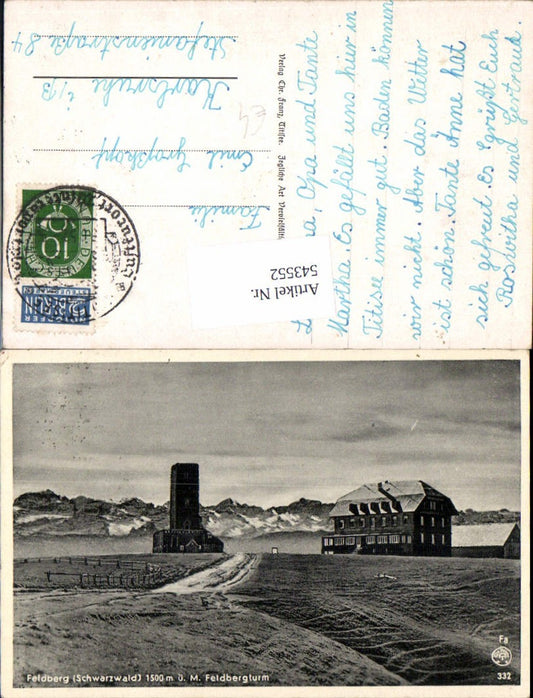 543552, Feldberg mountain in the Black Forest