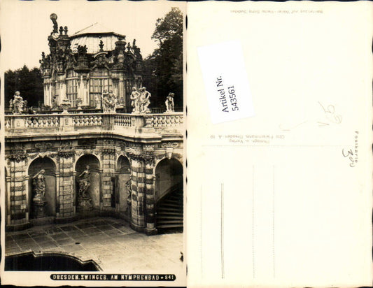 543561,tolle Foto-AK Dresden Zwinger Nymphenbad pub Otto Fleischmann 841