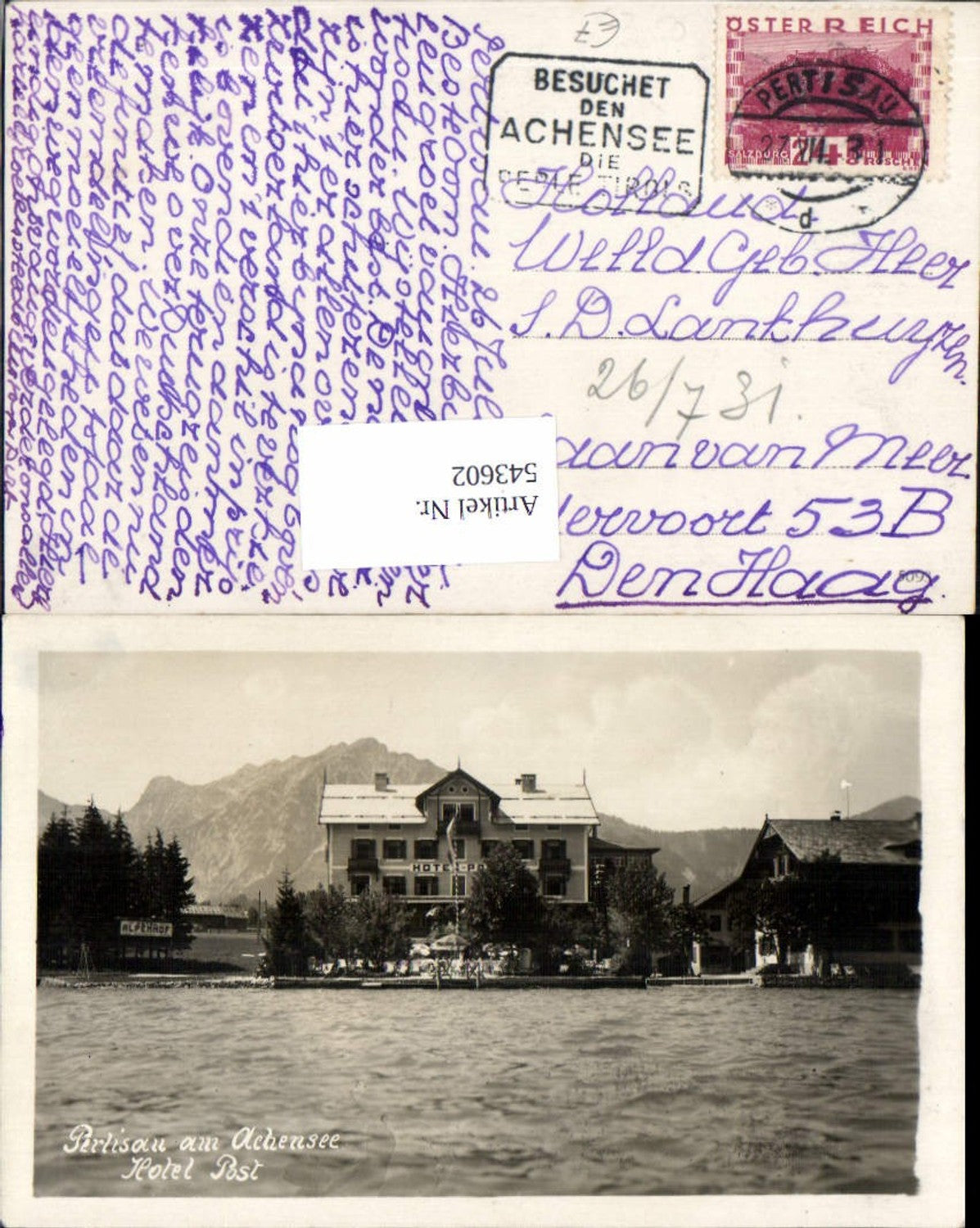 Alte Ansichtskarte – Old Postcard
