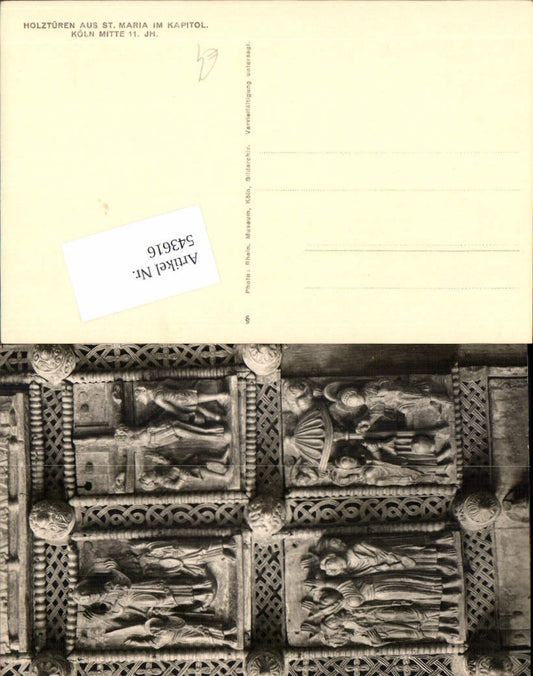 543616,Köln am Rhein Holztüre St. Maria Kapitol