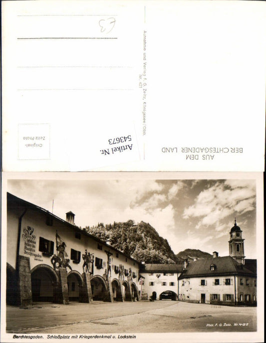 543673,Berchtesgaden Schloßplatz Kriegerdenkmal