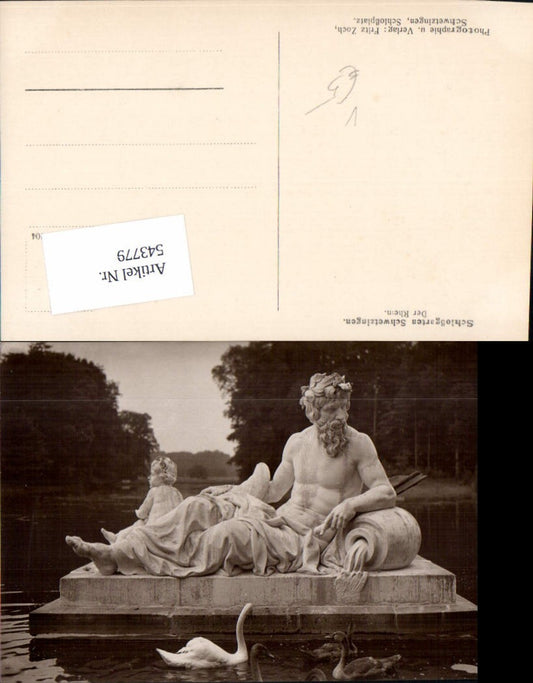 543779, great photo postcard Schwetzingen The Rhine pub Fritz Zoch