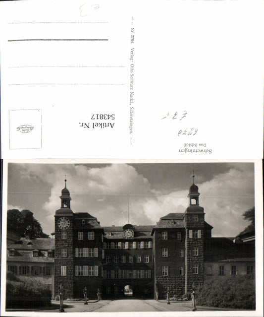 543817, great AK Schwetzingen Castle