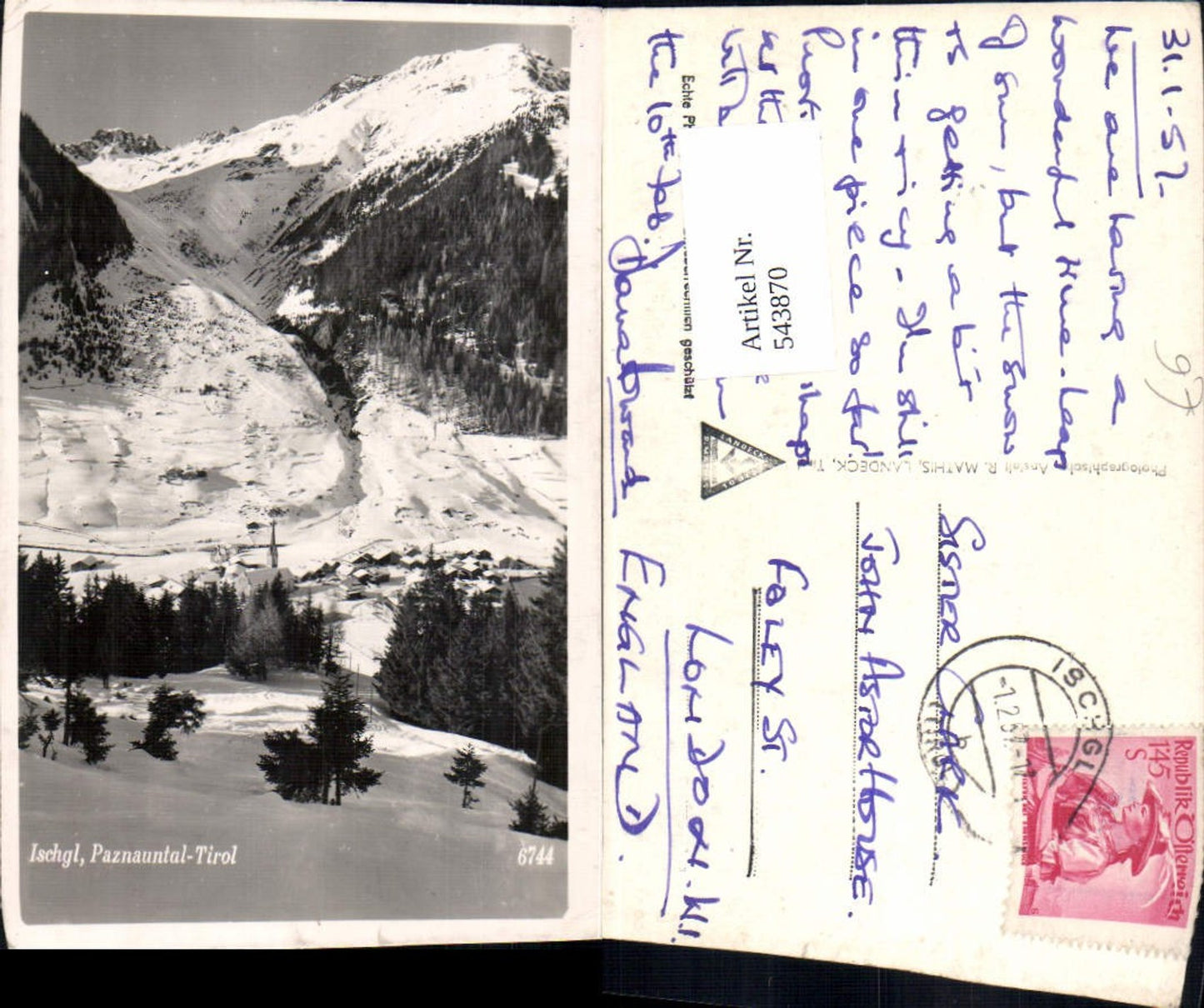 Alte Ansichtskarte – Old Postcard