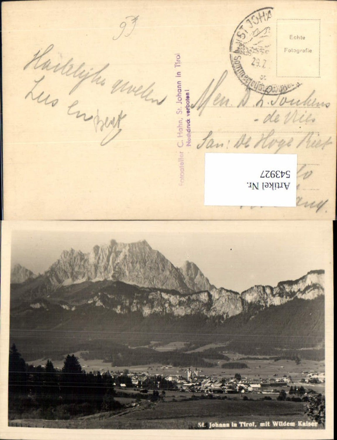 Alte Ansichtskarte – Old Postcard