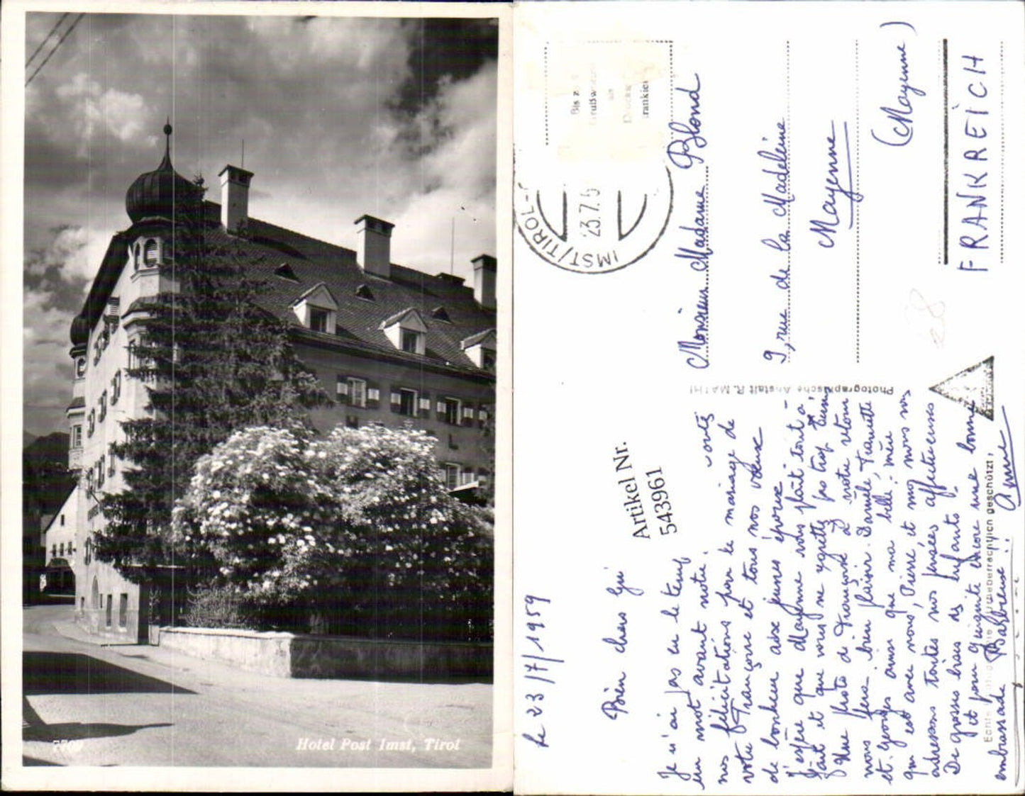 Alte Ansichtskarte – Old Postcard