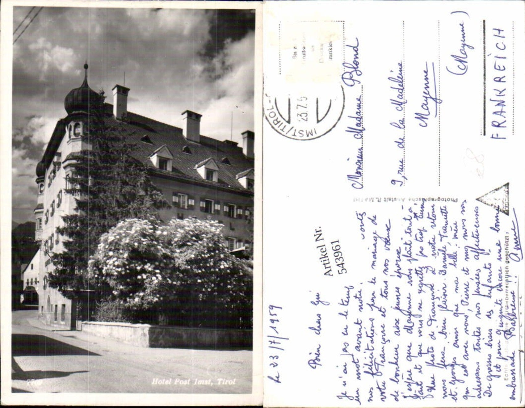 Alte Ansichtskarte – Old Postcard