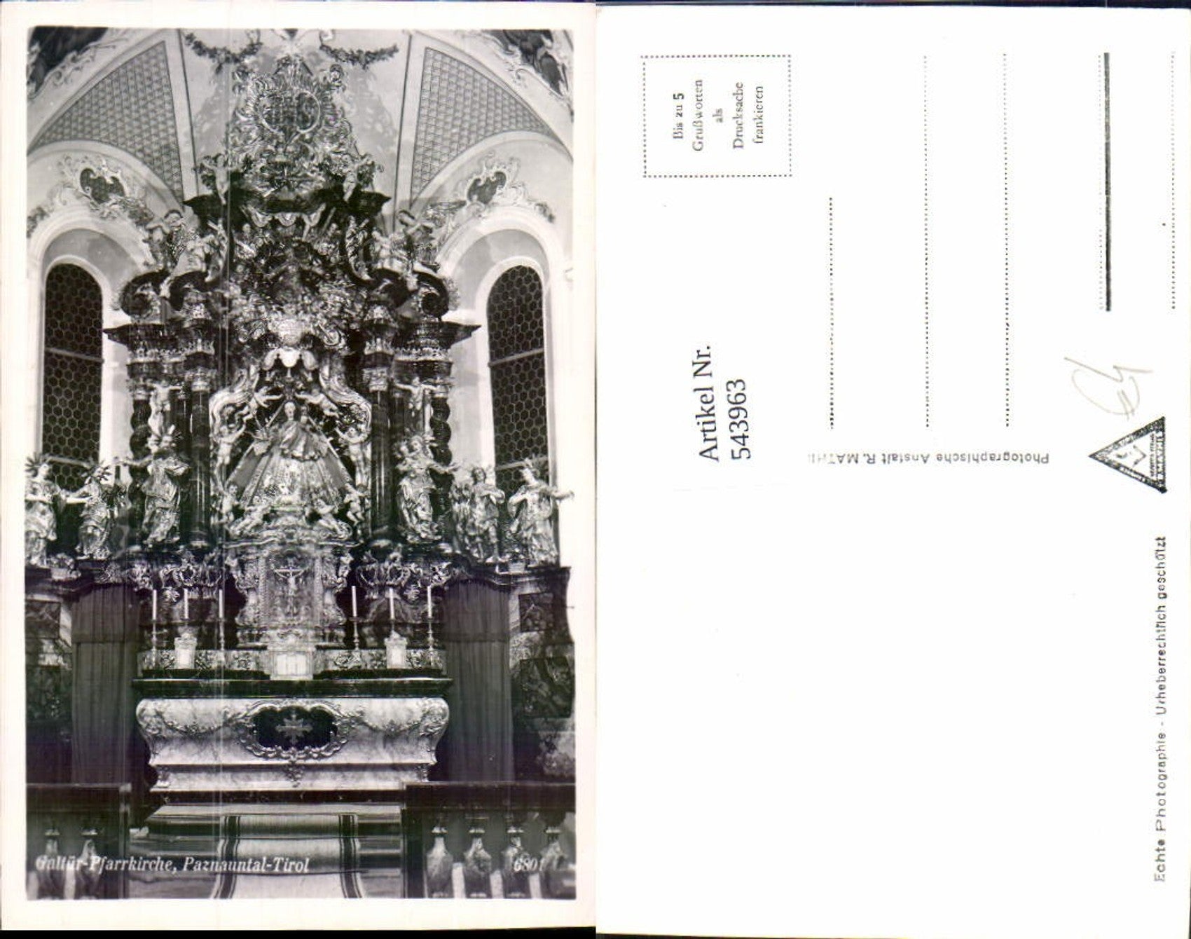 Alte Ansichtskarte – Old Postcard