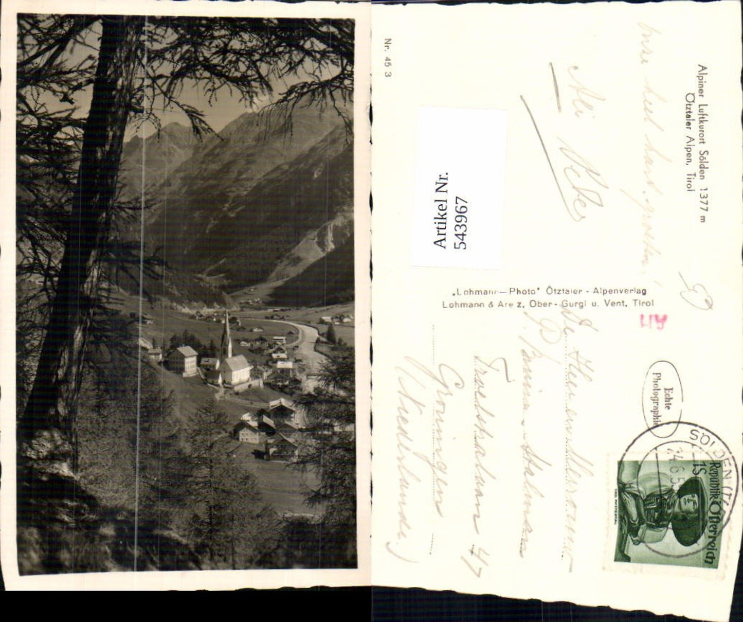 Alte Ansichtskarte – Old Postcard