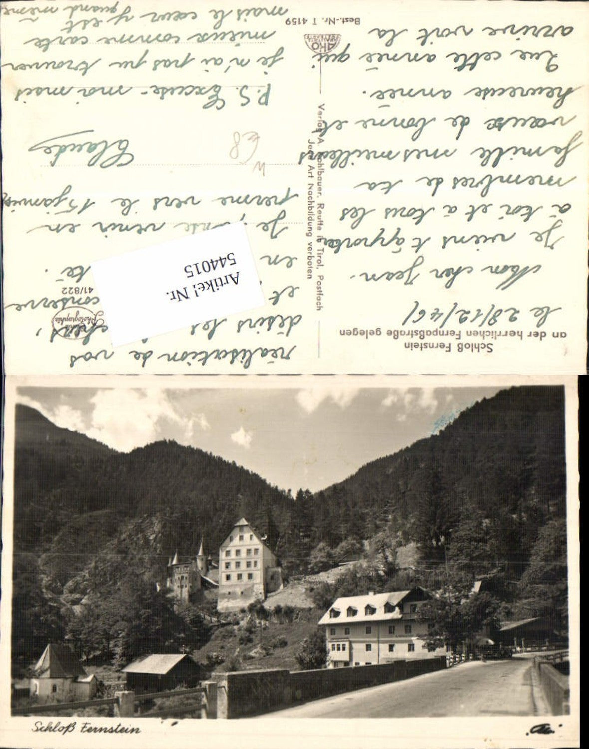 Alte Ansichtskarte – Old Postcard