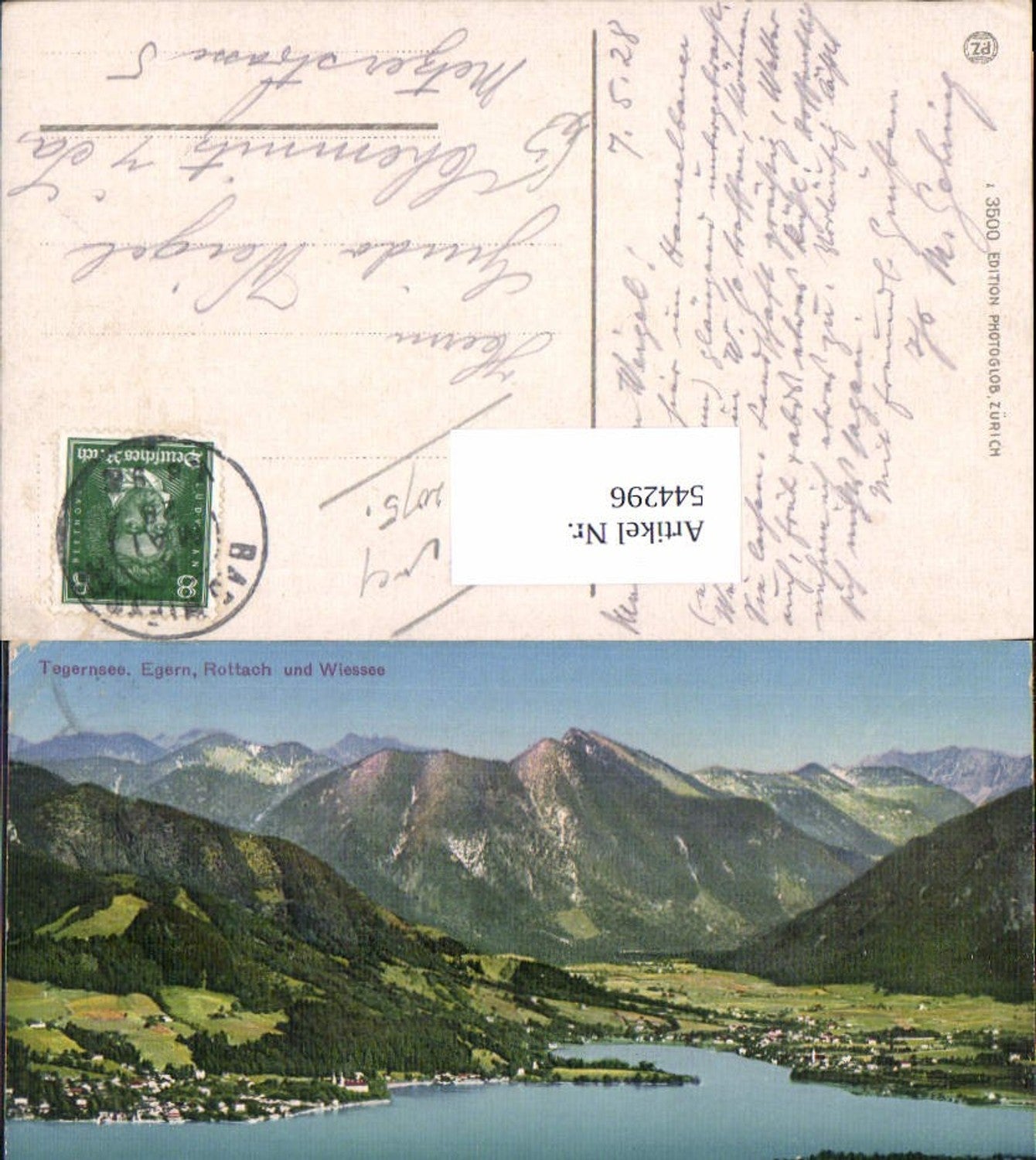 544296,tolle AK Tegernsee Egern Rottach Wiessee