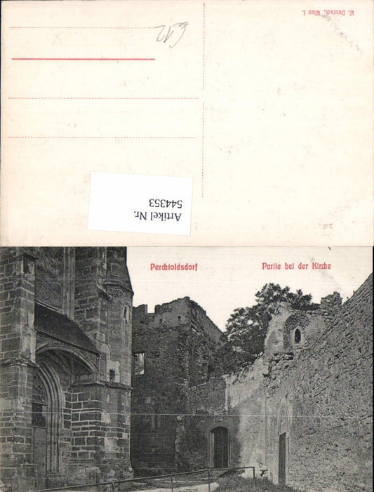 544353,tolle AK Perchtoldsdorf b. Wien Partie bei d. Kirche