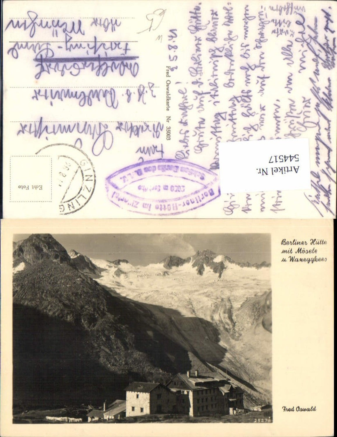 Alte Ansichtskarte – Old Postcard