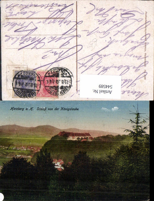 544589,tolle Fliegeraufnahme Herzberg Harz Königslaube