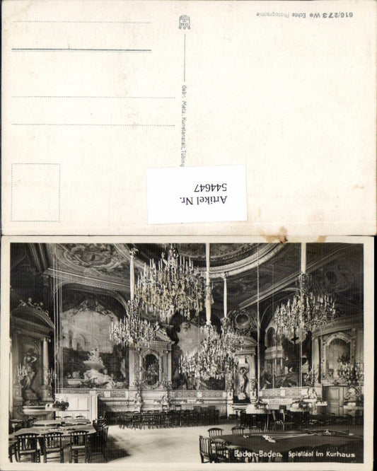 544647, Baden-Baden Casino Chandelier