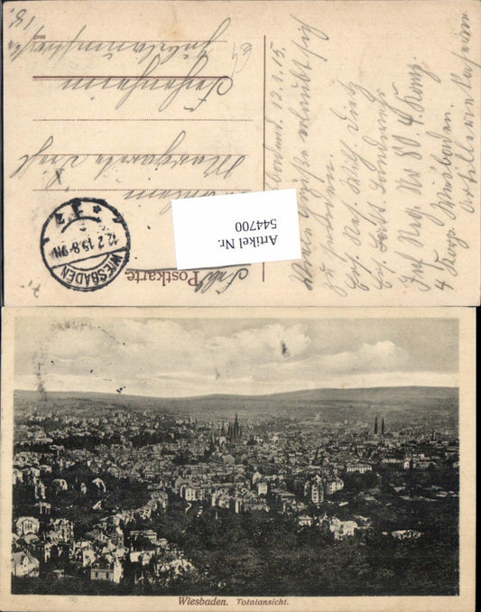544700,Wiesbaden Feldpost