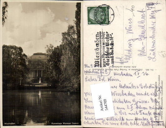 544709,Wiesbaden Kuranlage Warmer Damm