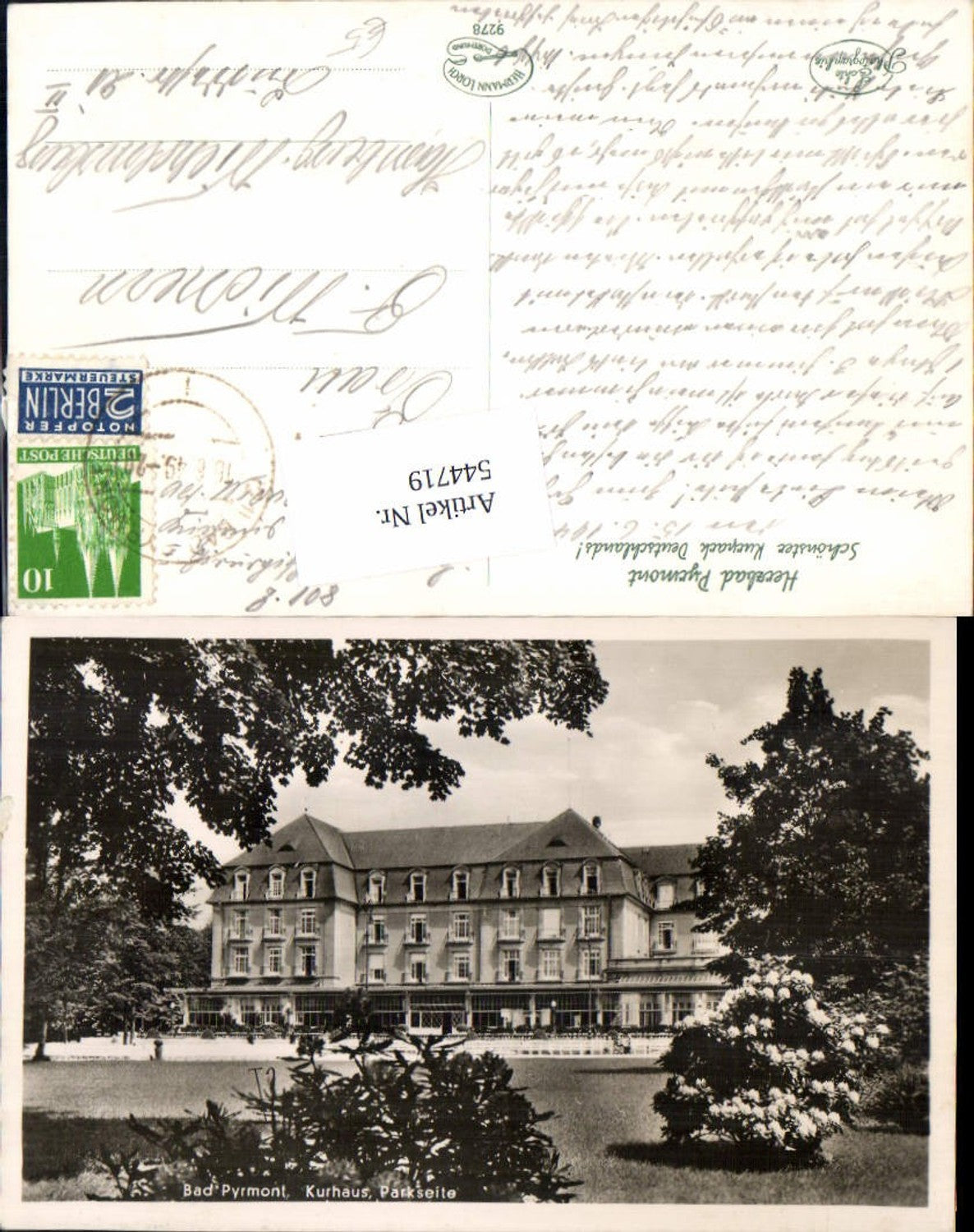 544719,Bad Pyrmont Kurhaus Park