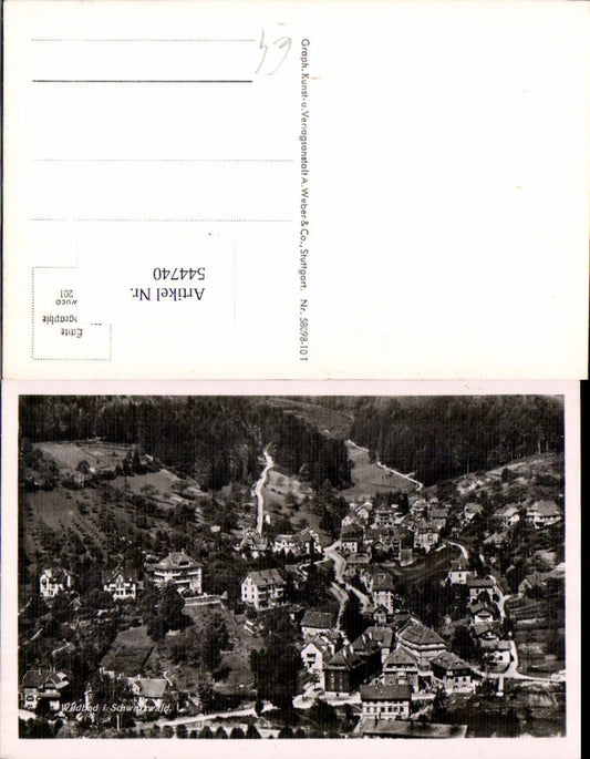 544740,Aerial photograph of Wildbad 