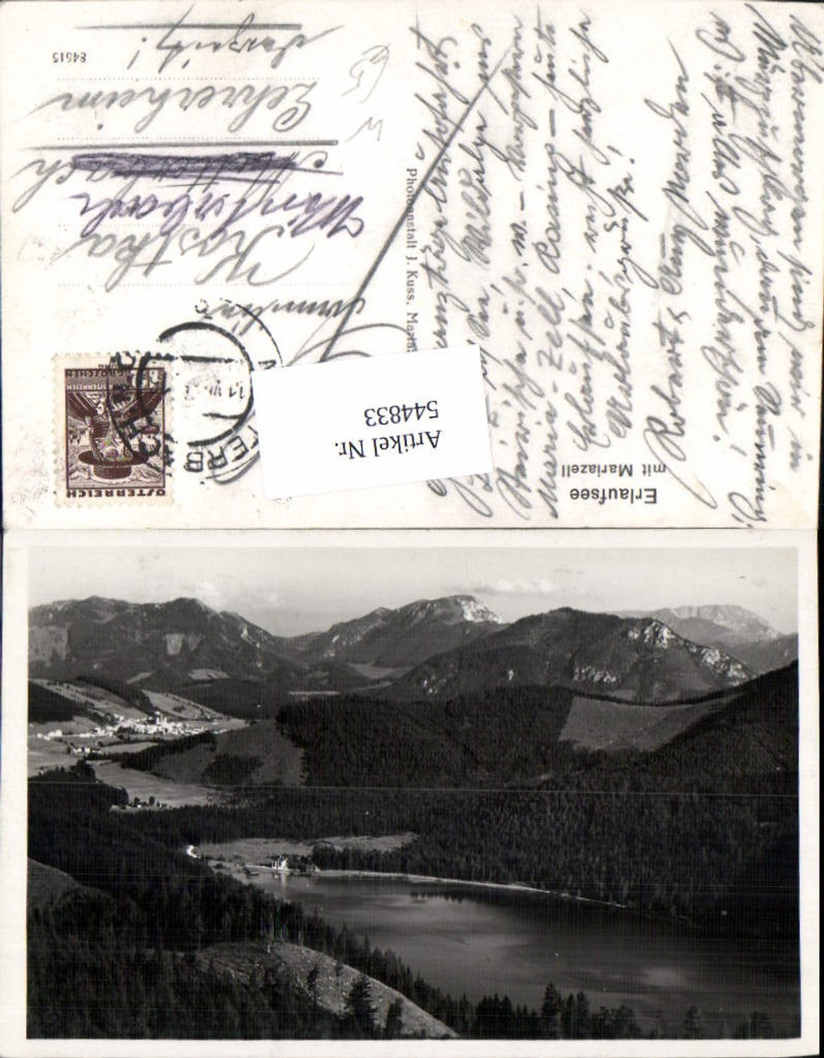 544833,Erlaufsee bei Mariazell Maria Zell Mitterbach