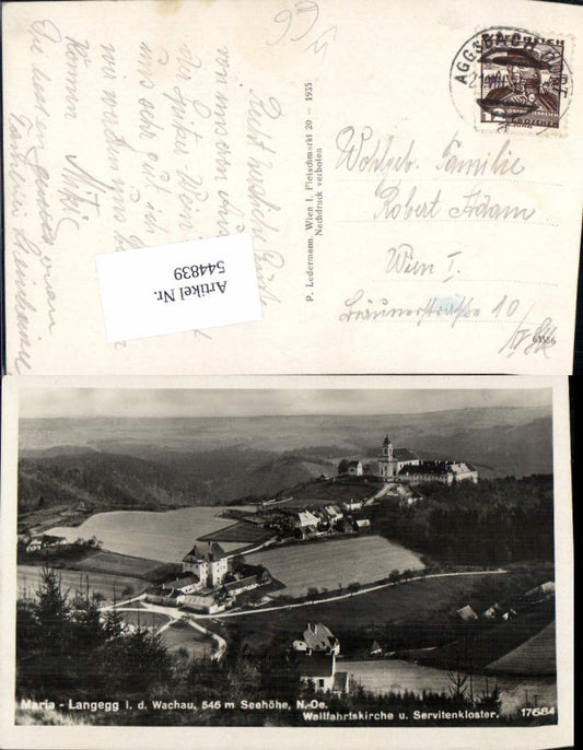 544839,Maria Langegg in der Wachau Aggsbach Dorf Bergern im Dunkelsteinerwald