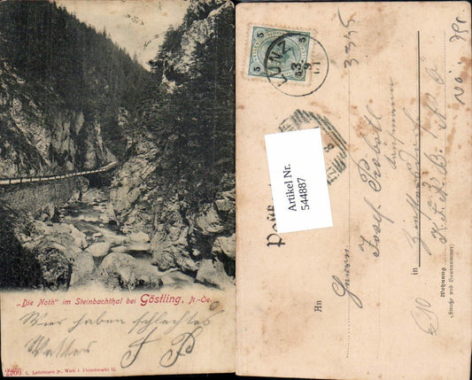 544887,seltene AK Die Noth Steinbachthal Lunz am See Göstling Ybbsitz