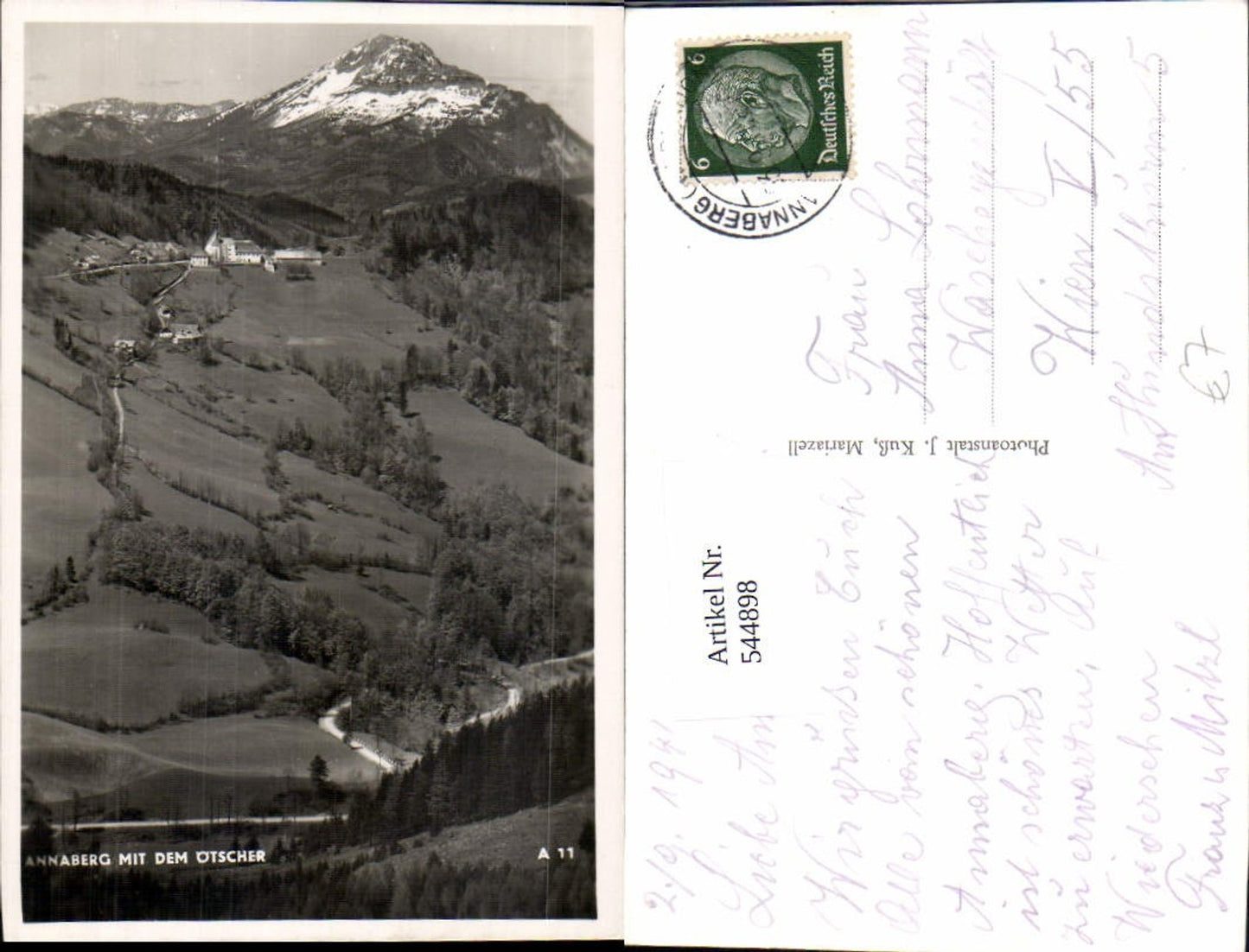 544898,tolle AK Annaberg am Ötscher