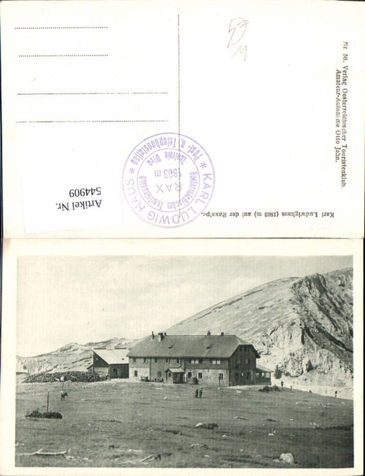 544909,Rax Reichenau Karl Ludwighaus Hirschwang