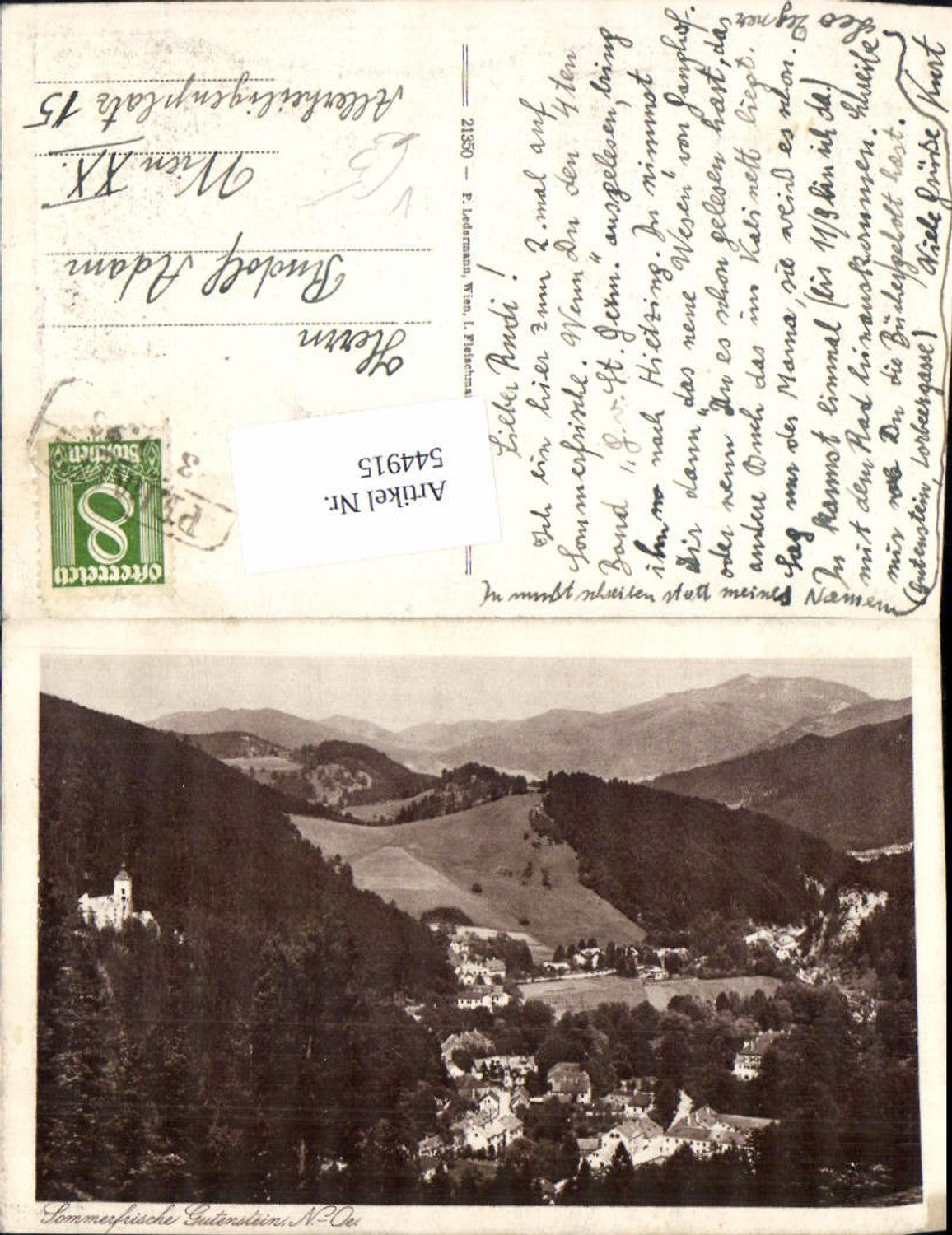 Alte Ansichtskarte – Old Postcard