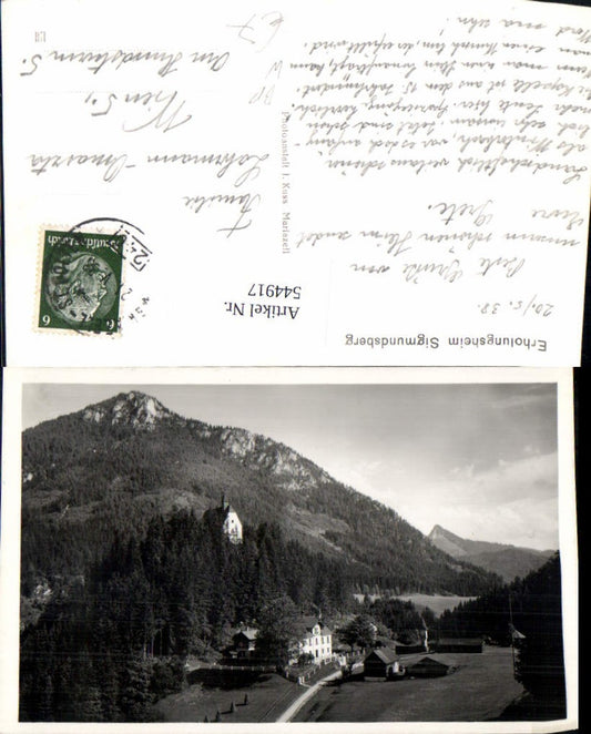 544917,Sigmundsberg bei Mariazell Maria Zell Bahnpost Zug 240