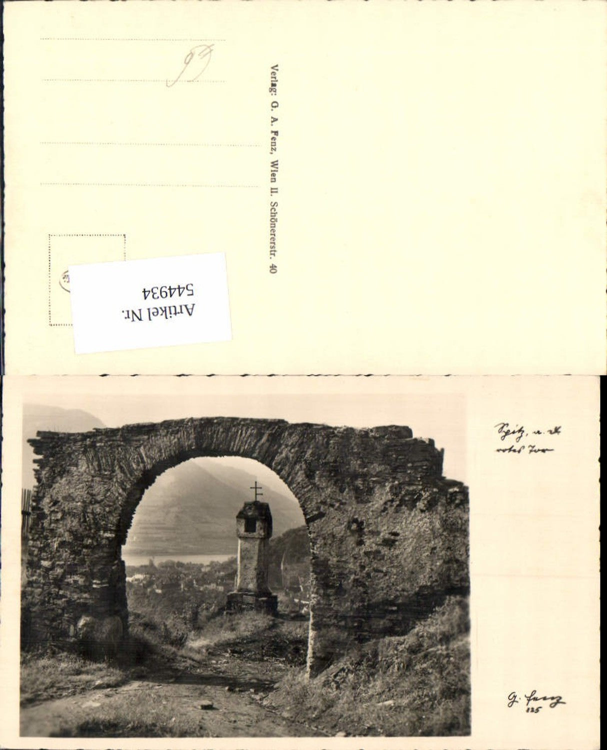 544934,tolle Foto-AK Spitz an der Donau Wachau Rotes Tor