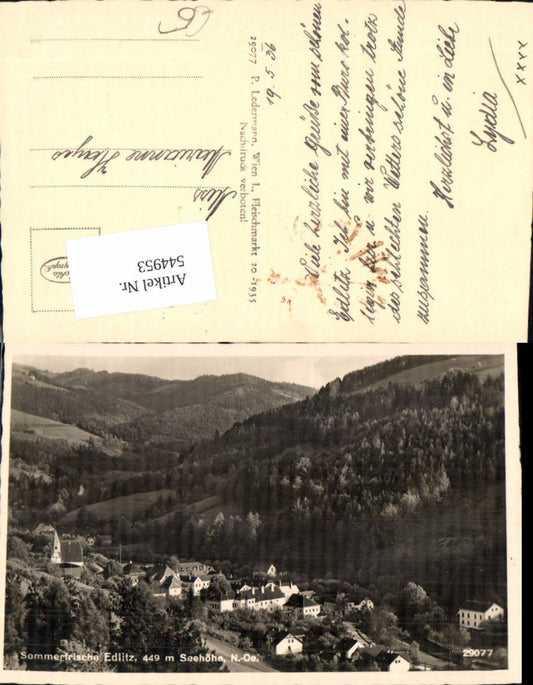 544953,tolle AK Edlitz bei Aspang am Wechsel