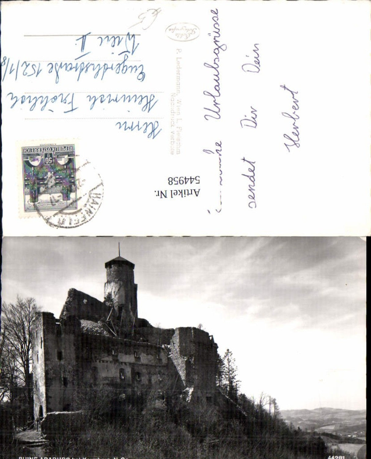 544958,Ruine Araburg bei Kaumberg
