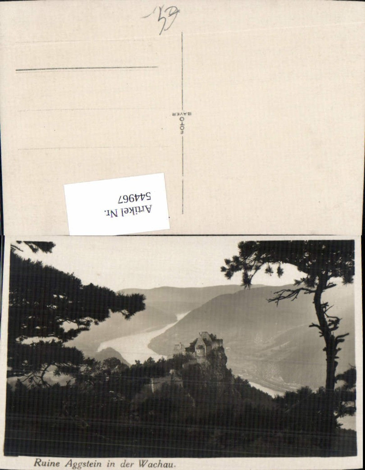 544967,Foto-AK Ruine Aggstein in der wachau