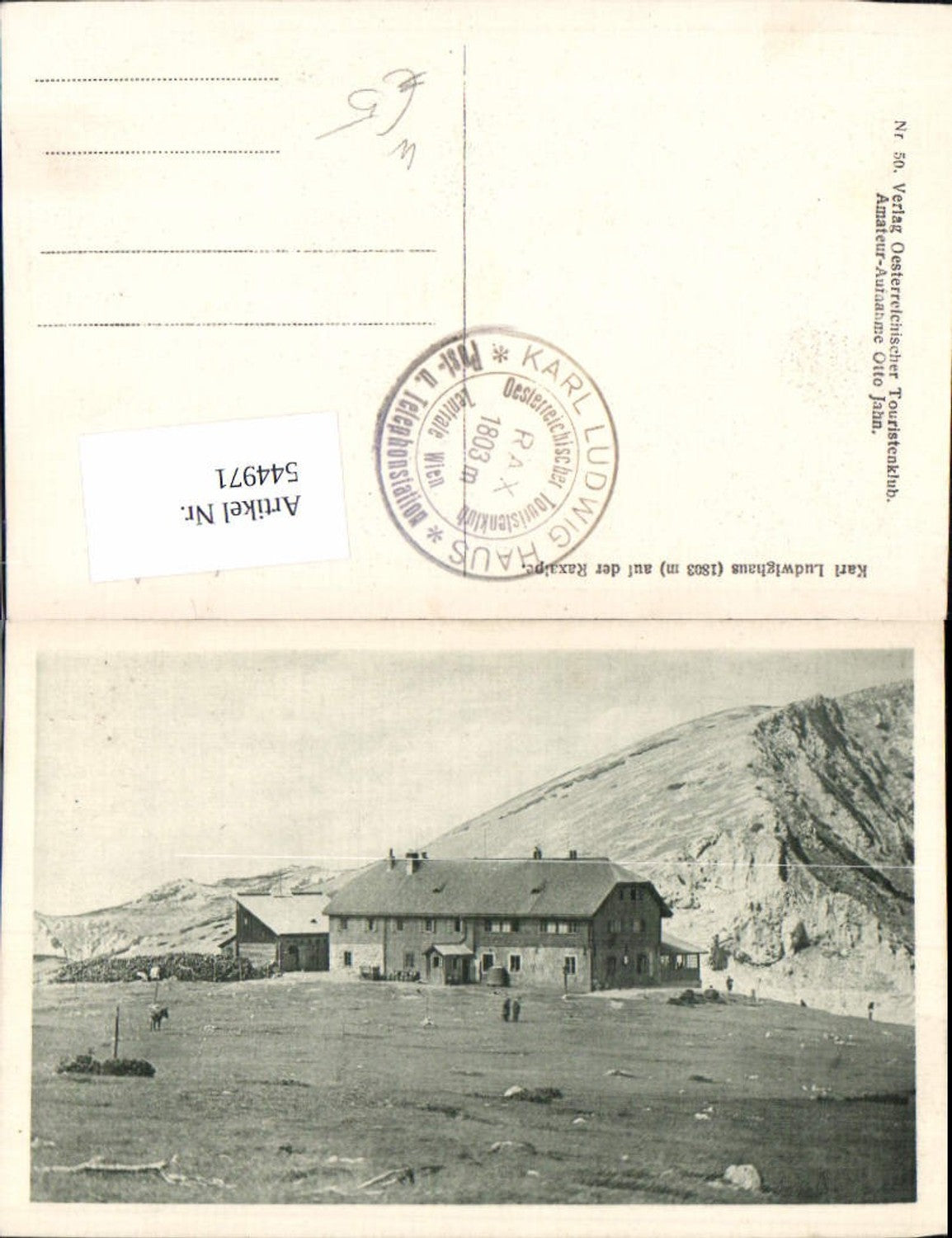 544971,Karl Ludwighaus bei Reichenau Payerbach Rax