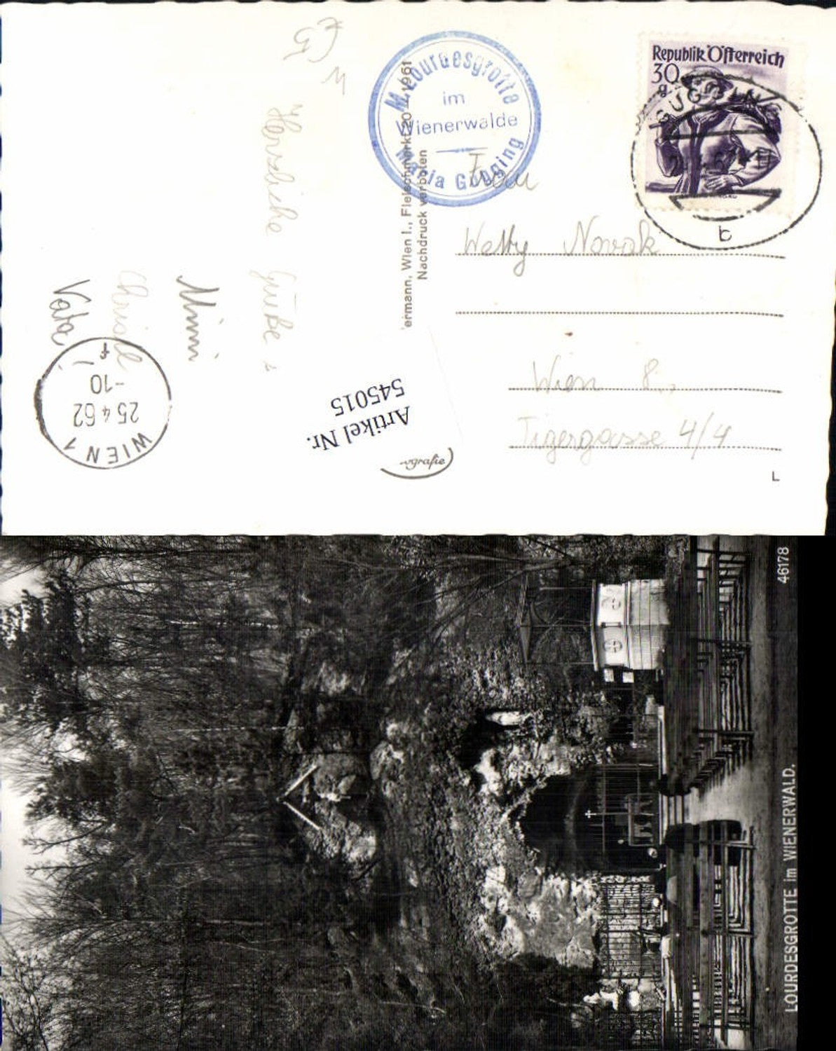 545015,Lourdesgrotte im Wienerwald Maria Gugging Klosterneuburg