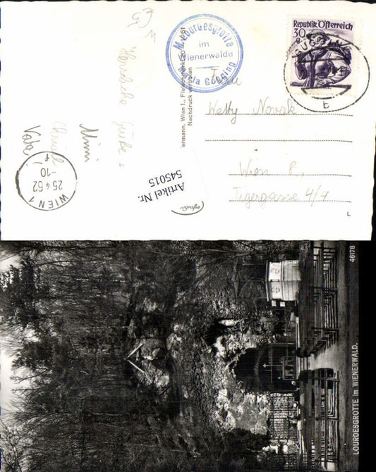 545015,Lourdesgrotte im Wienerwald Maria Gugging Klosterneuburg