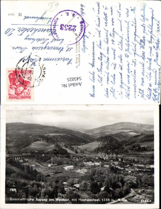 545025,Aspang am Wechsel Zensur Zensurstempel