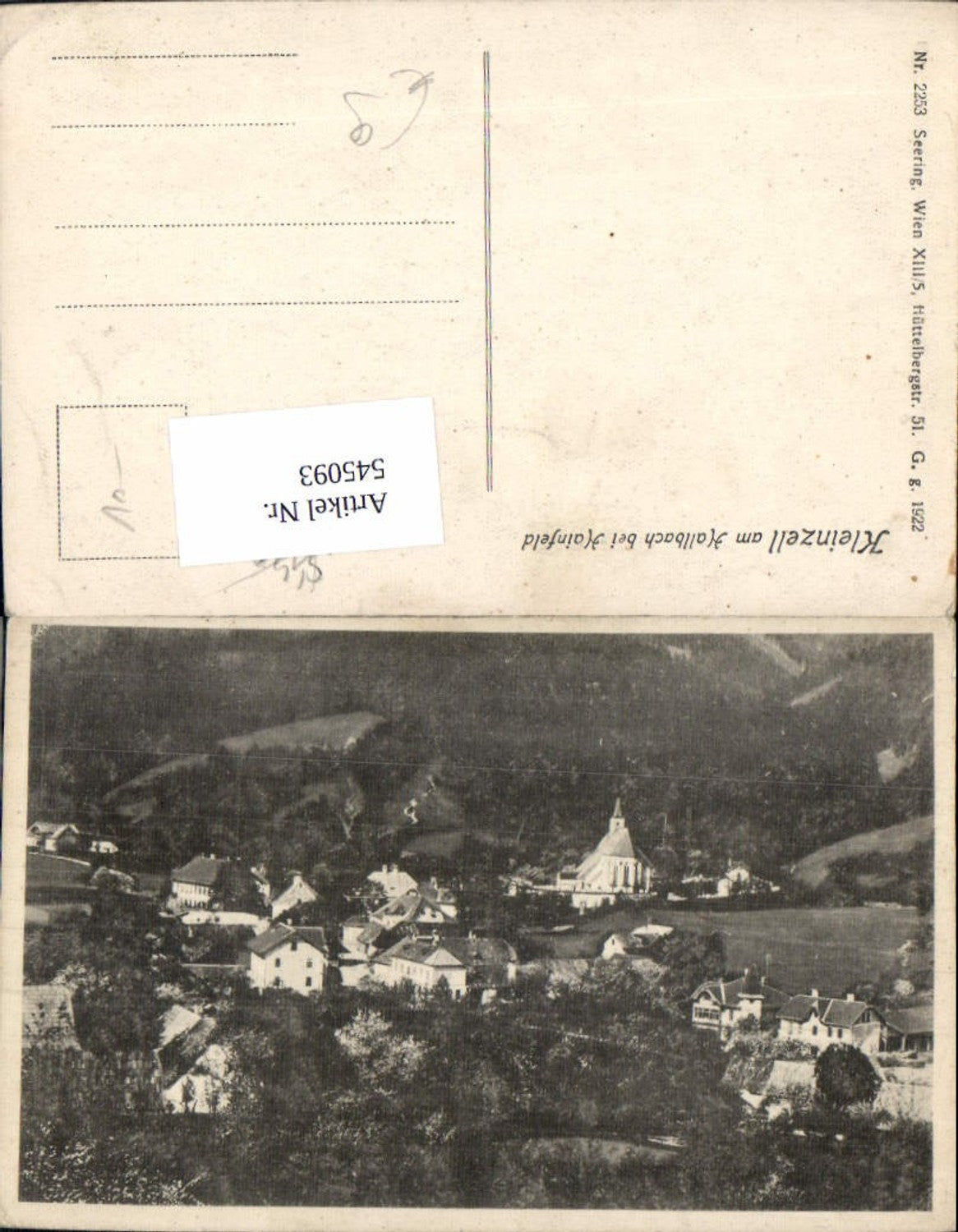 545093,tolle AK Kleinzell bei Hainfeld am Hallbach Lilienfeld